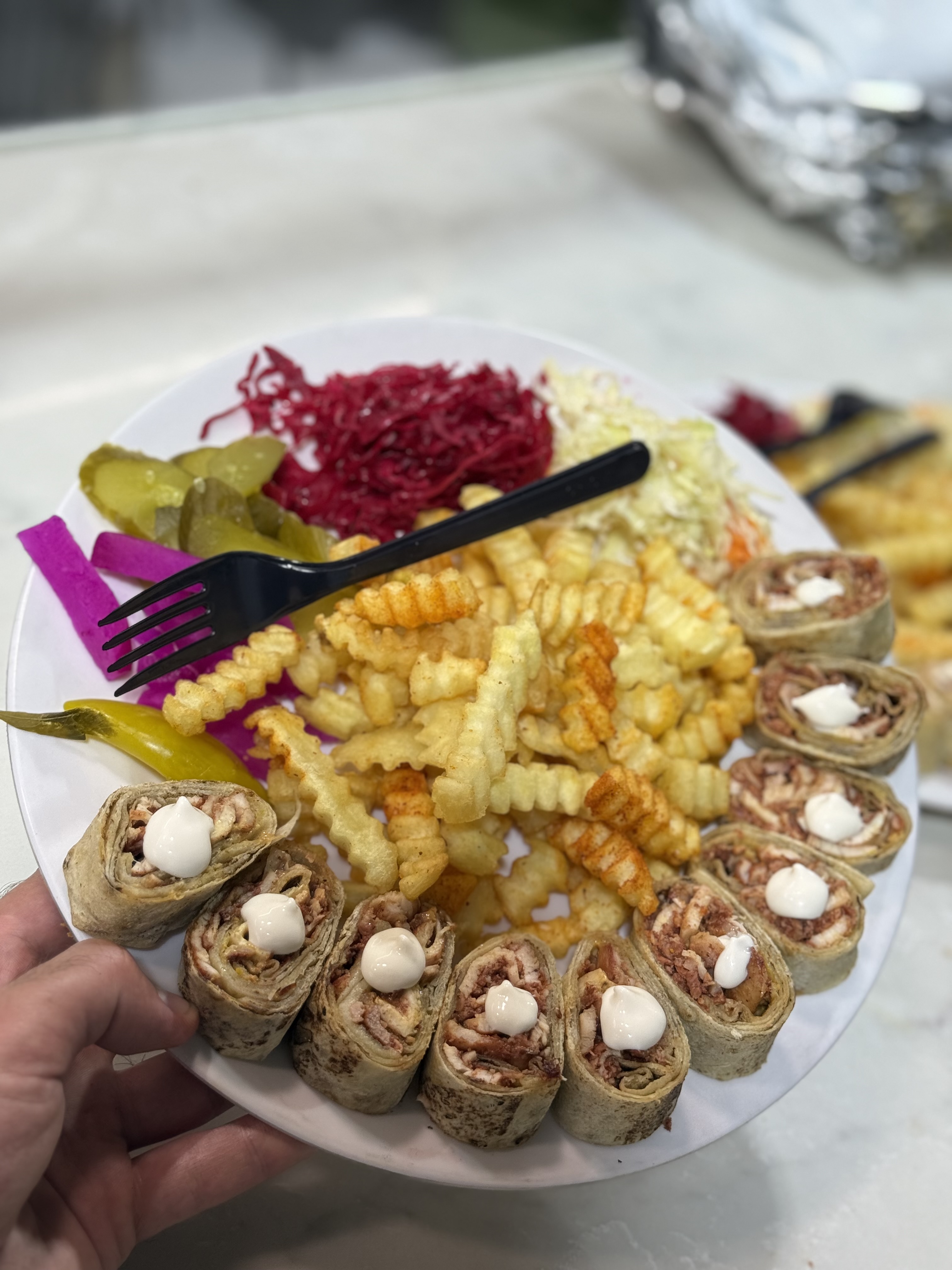 وجبة شاورما عربي