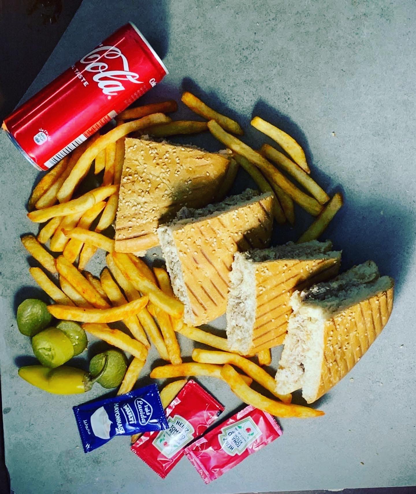 وجبة باشكا مسحب مع كولا